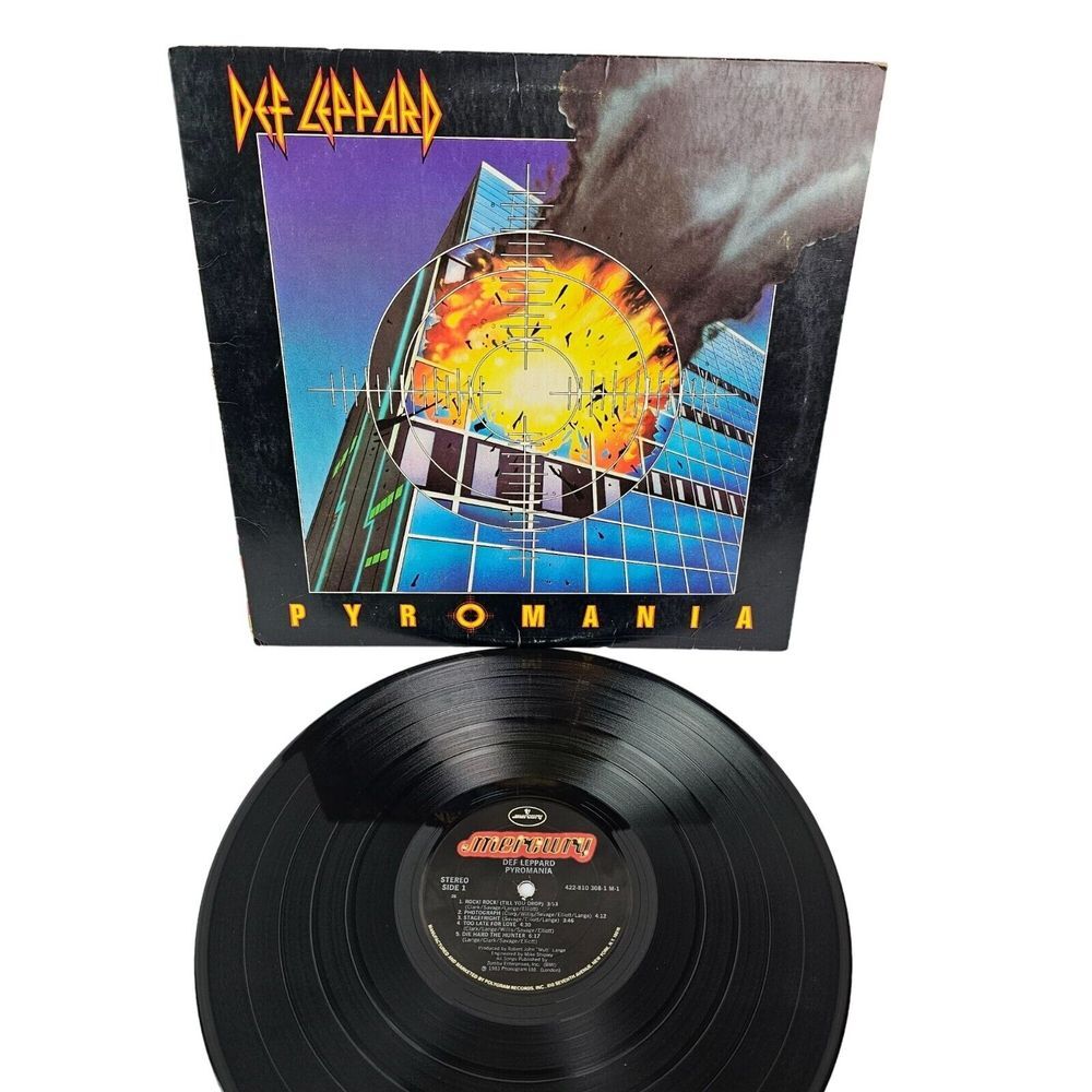 Def Leppard Pyromania Vinyl‎ LP Record 1983 Vintage Rock Music